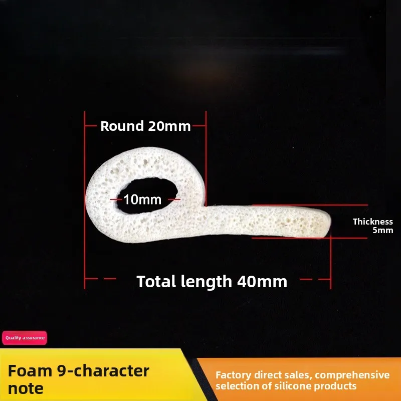 

Silicone Foam Strips P Shape 9 Shape Sealing Strips for Oven Heat Resistant Durable