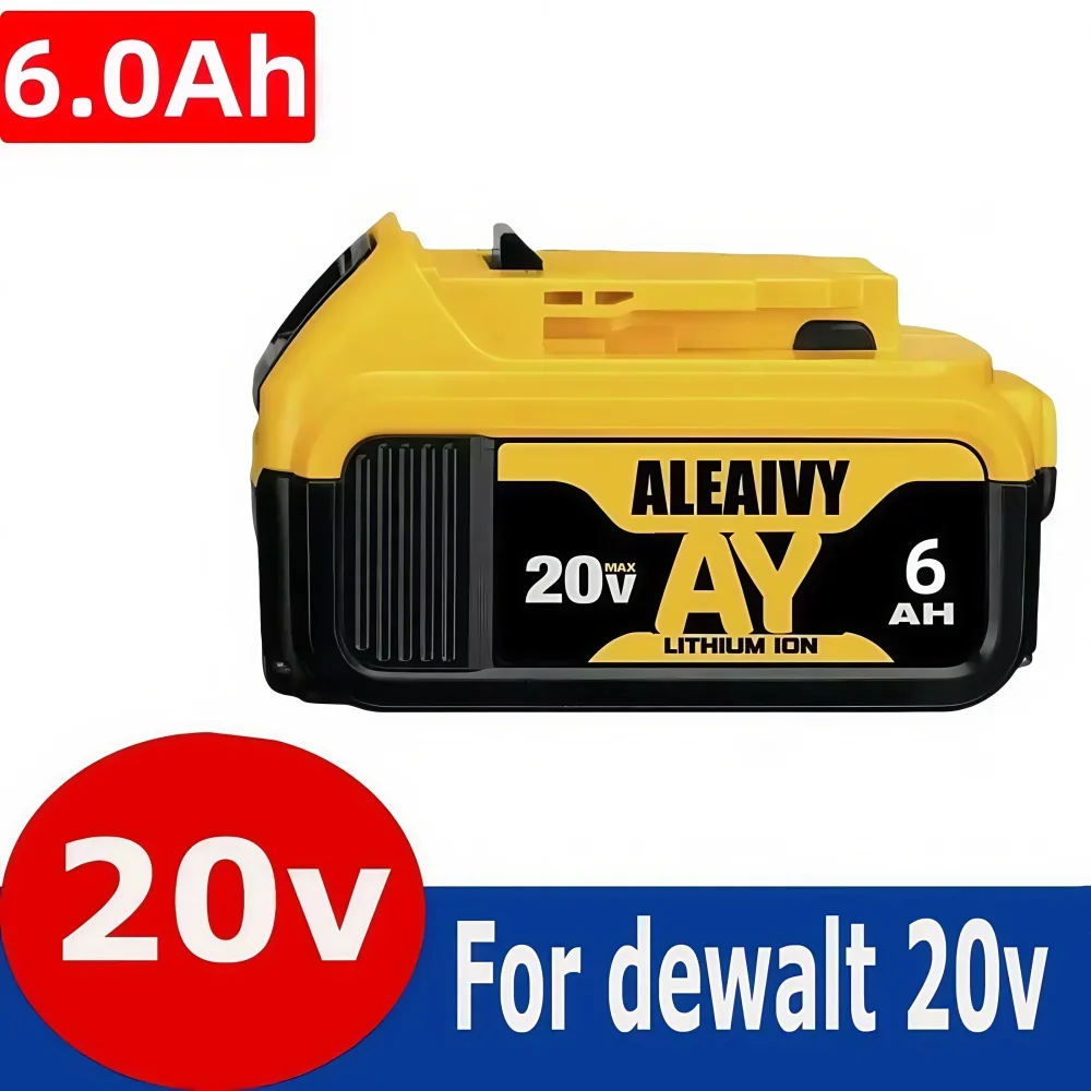 

For Dewalt Screwdriver 20V 5.0Ah/6.0Ah DCB200 Battery Lithium-ion DCB612 DCB609 DCB205 DCB200 DCB182 for Dewalt 20V fer