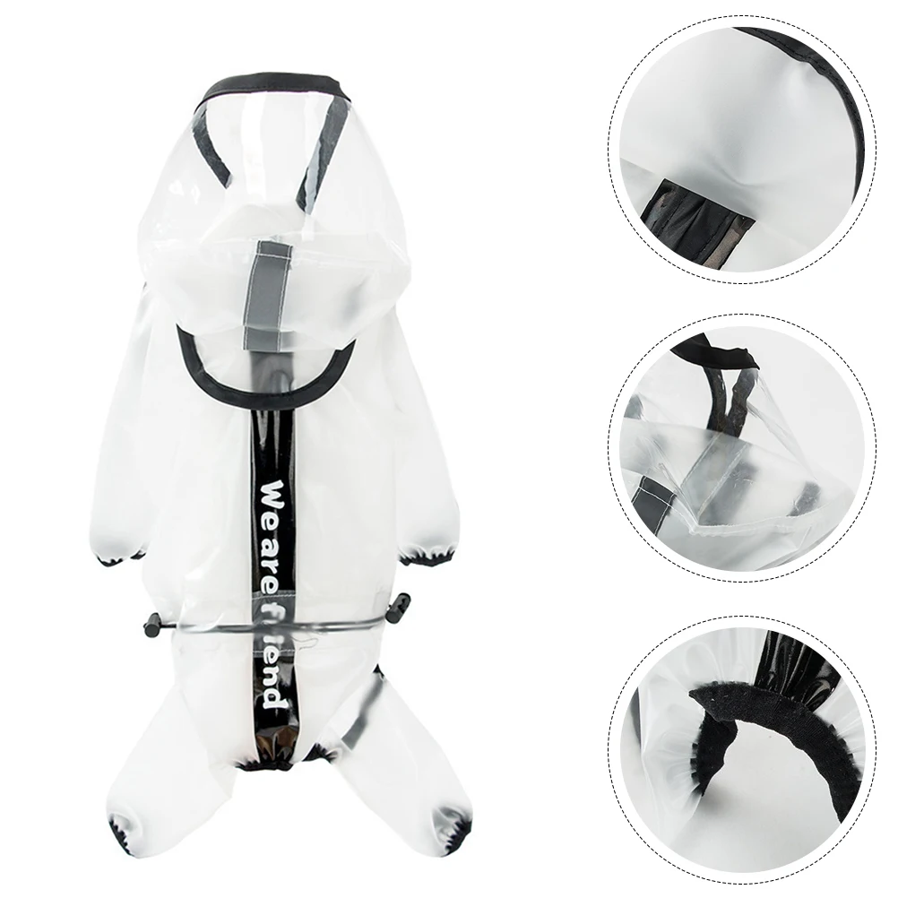 الكلب معطف المطر للماء معطف واق من المطر الأحذية سترة كبيرة جرو Tpu للكلاب الصغيرة