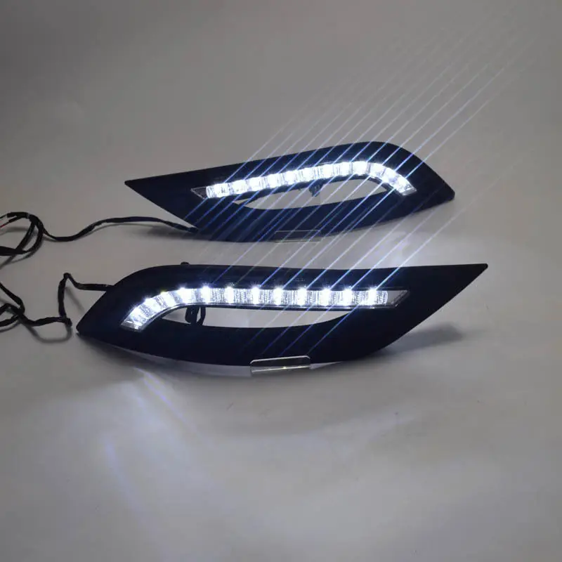 SAAR مناسبة لـ 11-12 Hyundai Daytime Runing ثمانية مصابيح ضباب خاصة معدلة Sonata 8 LED أمامية #2