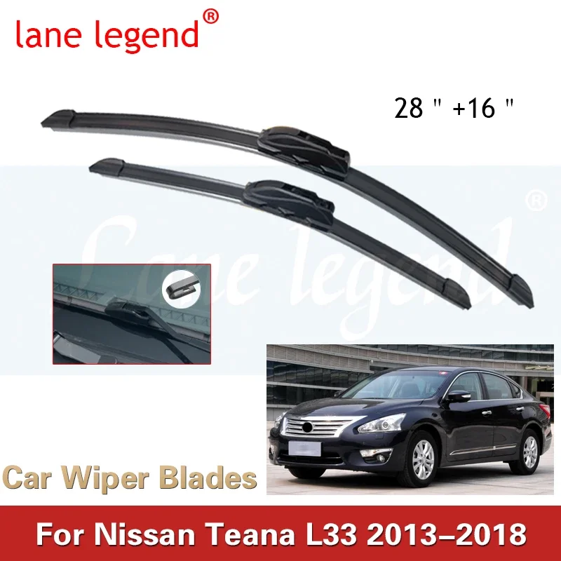 

Car Wiper For Nissan Teana L33 2013-2018 Front Wiper Blades Soft Rubber Windscreen Wipers Auto Windshield 28" 16" 700mm 400mm