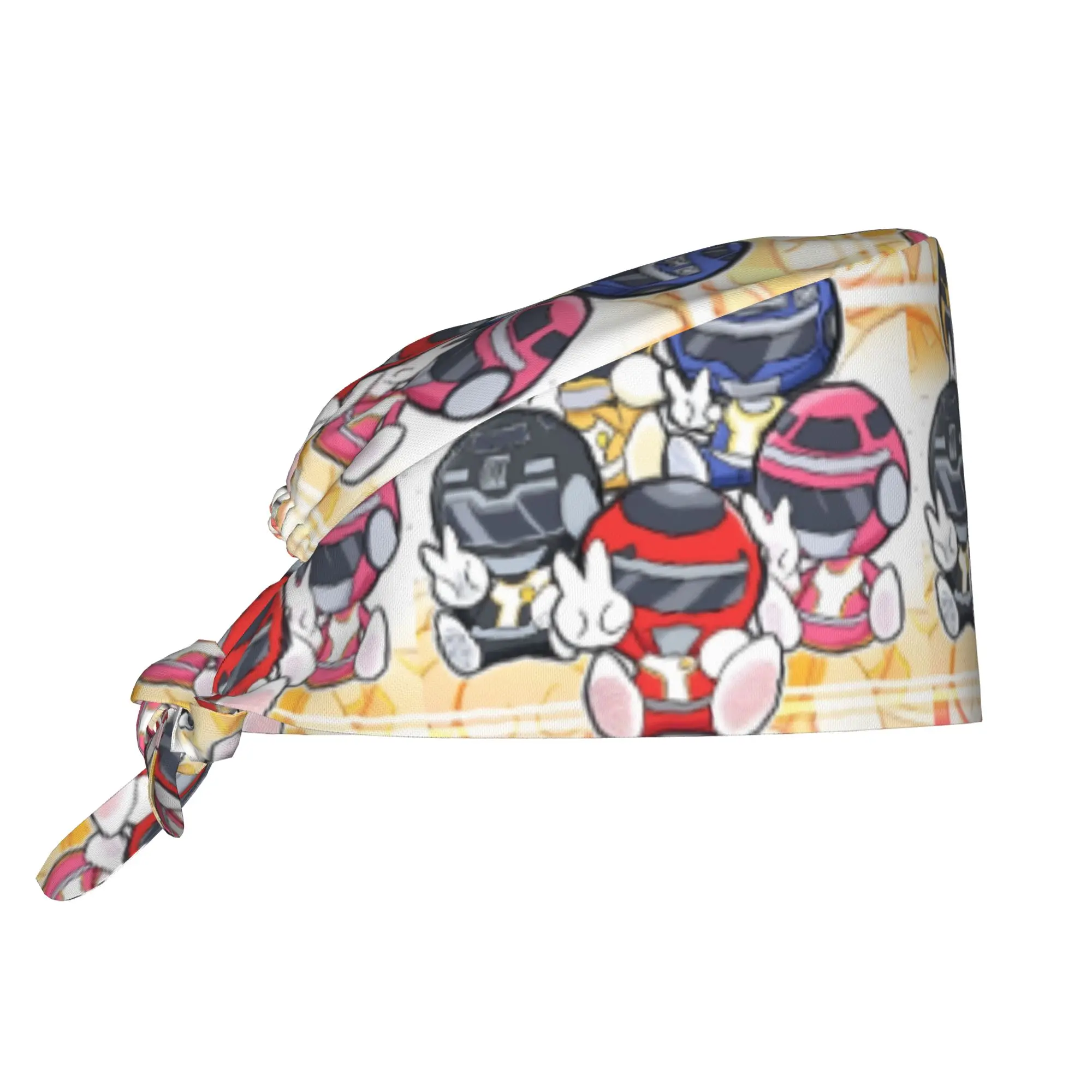 

Custom Super S-Sentaies Anime Working Cap Surgical Hats Women Men Comics Operating Room Cap Nursing Cap Lab Works Hat