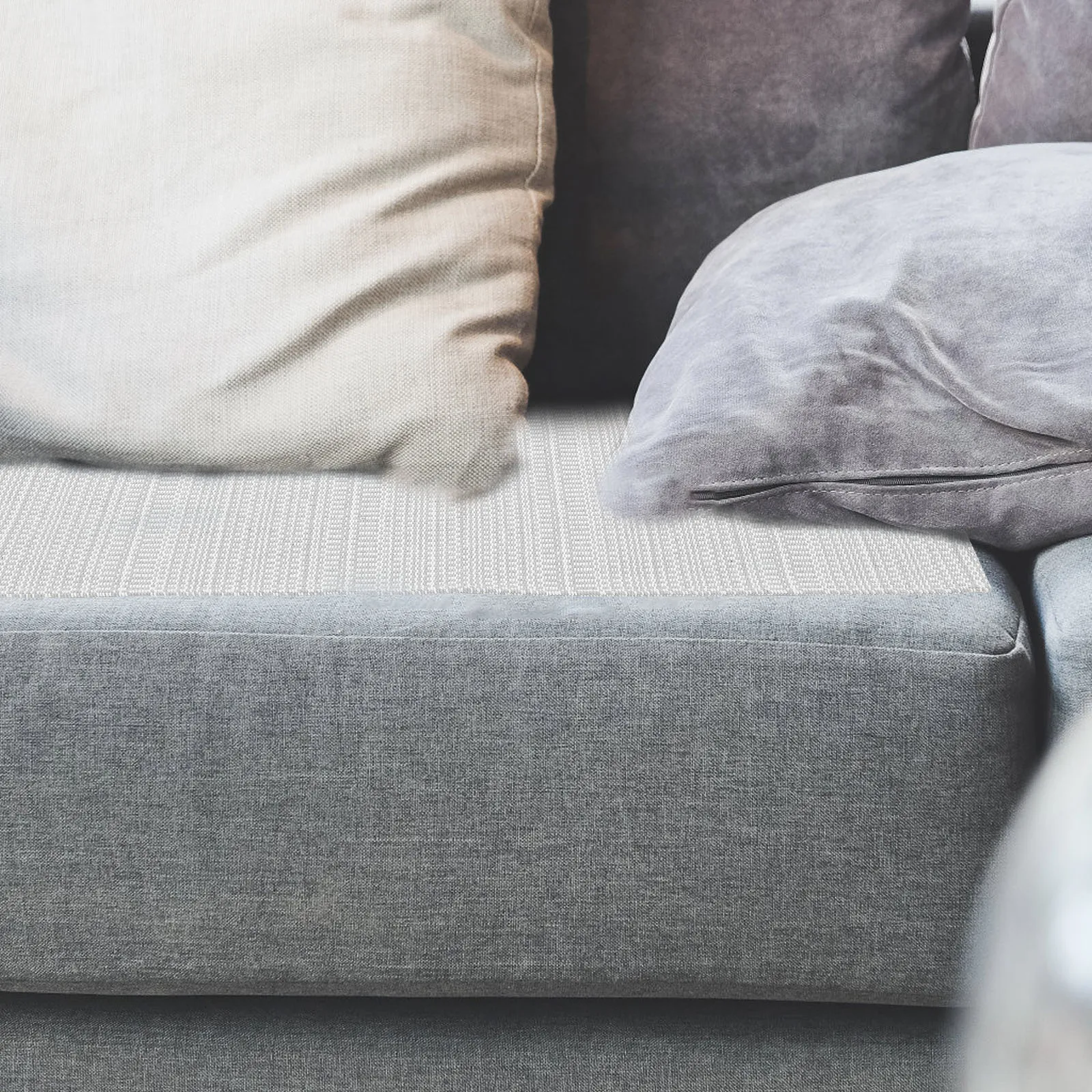 

Non slip Sofa Armrest Cover Grey Thickened Cotton Linen Protector Couch Armchair Covers Durability Most