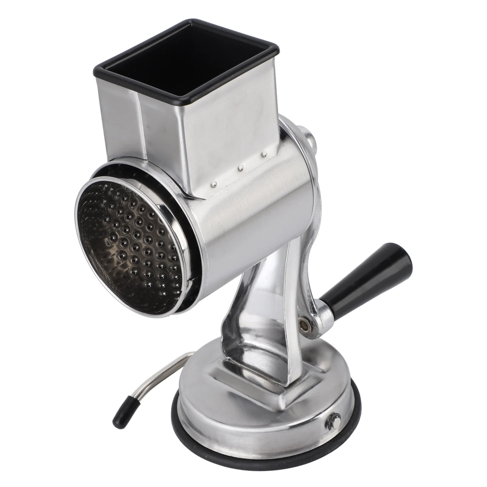 Manual Cheese Grater Shredder Stainless Steel Kitchen Hand Crank Grinder with 5 Interchangeable Blades and Handle for Vegetable
