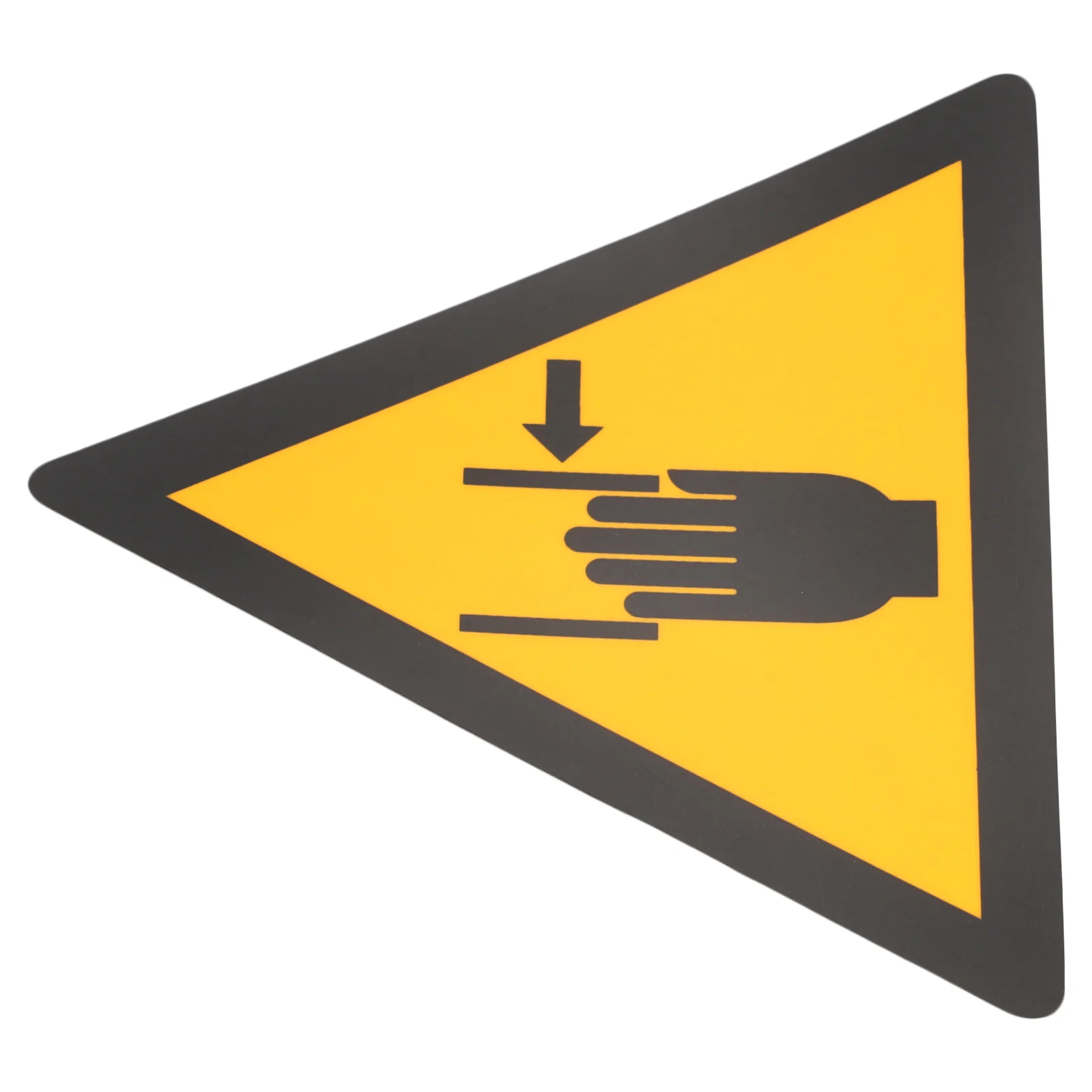 Beware of Pinched Hands Label Stickers Adhesive Warning Equipment Mechanical Synthetic Paper Caution Crushing Decals