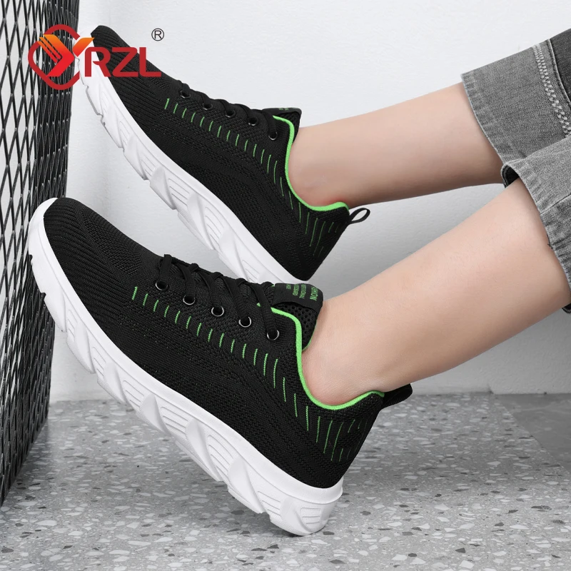 YRZL Running Shoes Men Sneakers Fashion Lightweight Trainers Breathable Walking Shoes Comfortable Athletic Sport Shoes for Men