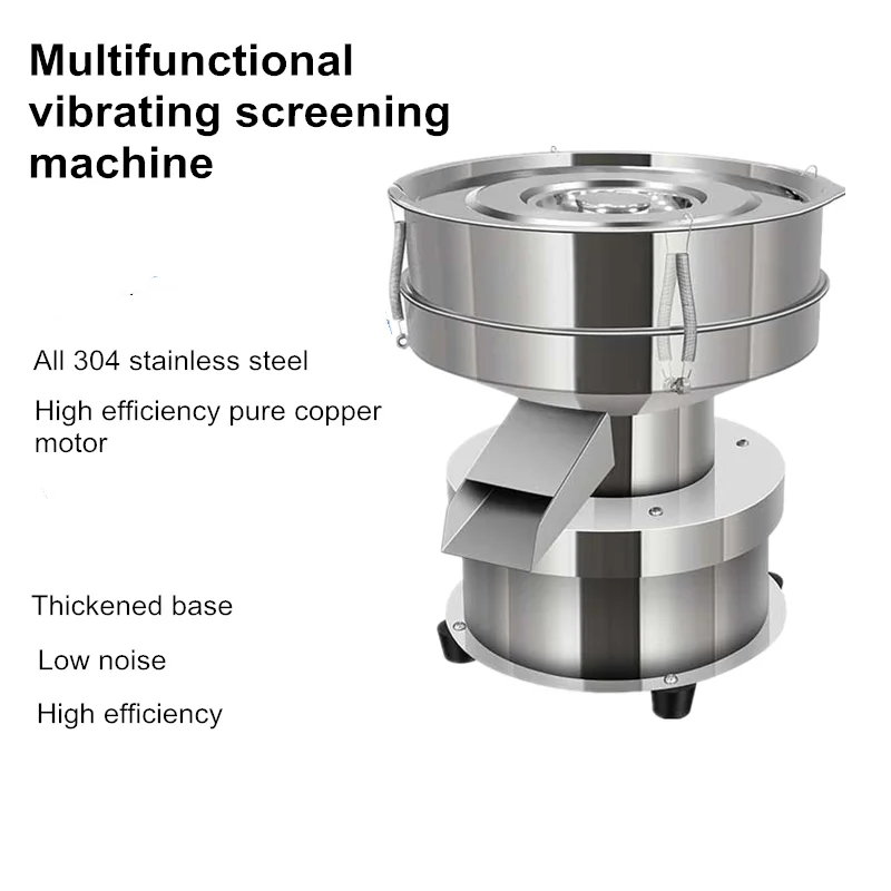 GrinderStainless Steel Vibrating Sieve Machine – Electric Powder Sifter for Flour, Herbs, Spray Paint, Lab/Home/Industrial Use