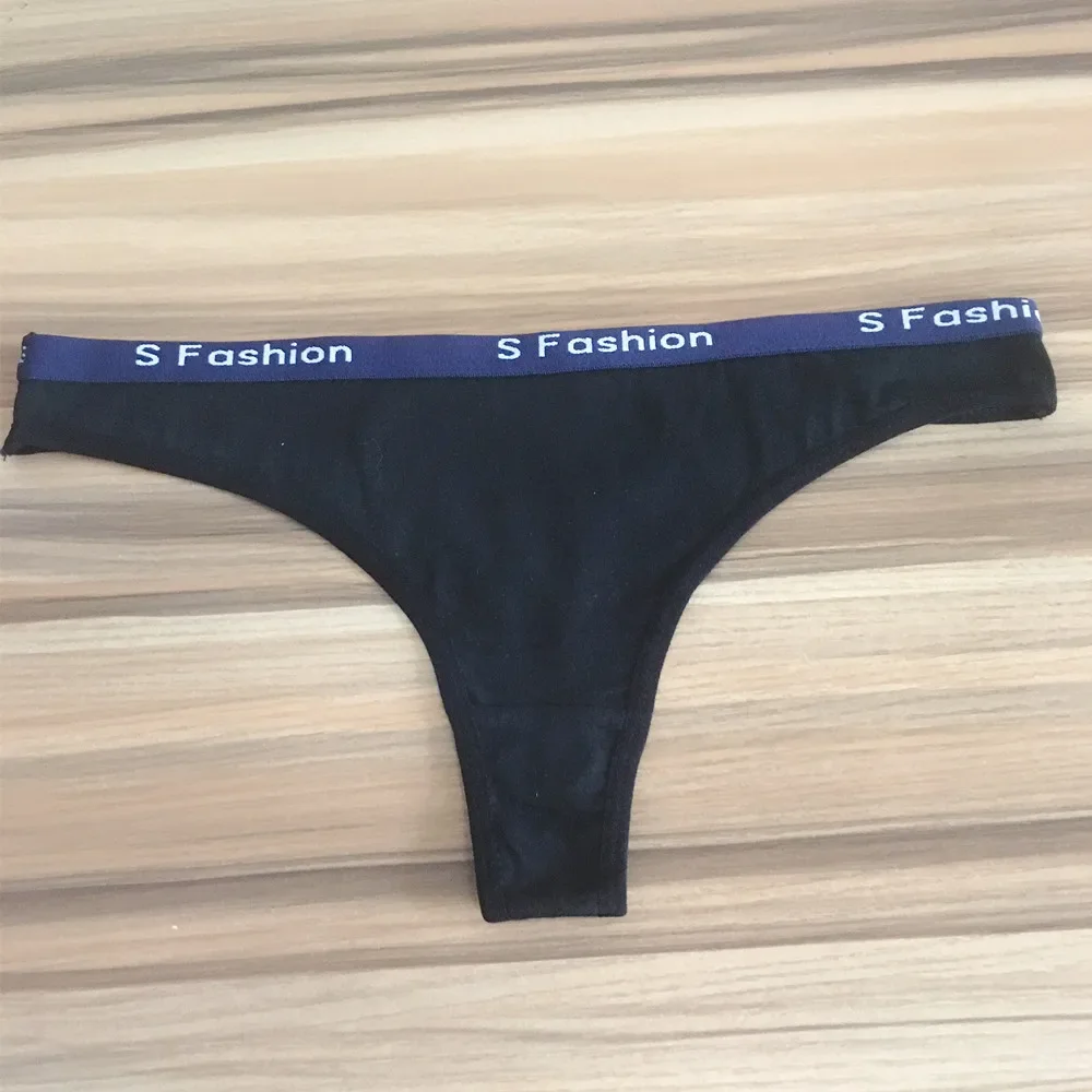 Sporty Style Cotton Thong Panties Women Fashion Letter Underwear Female Soft Comfortable G String Sexy Lingerie Femme Underpants