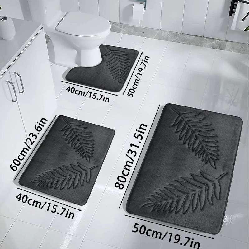 Bathroom floor mat collection
