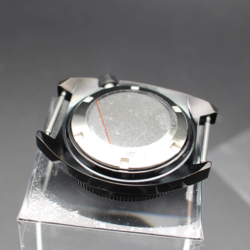 Pvd Black 41MM Luxury Watch Case With chapters Ring Sapphire Crystal For Mod SKX Abalone Seiko NH35 NH36 NH34/38 4R36 Movements