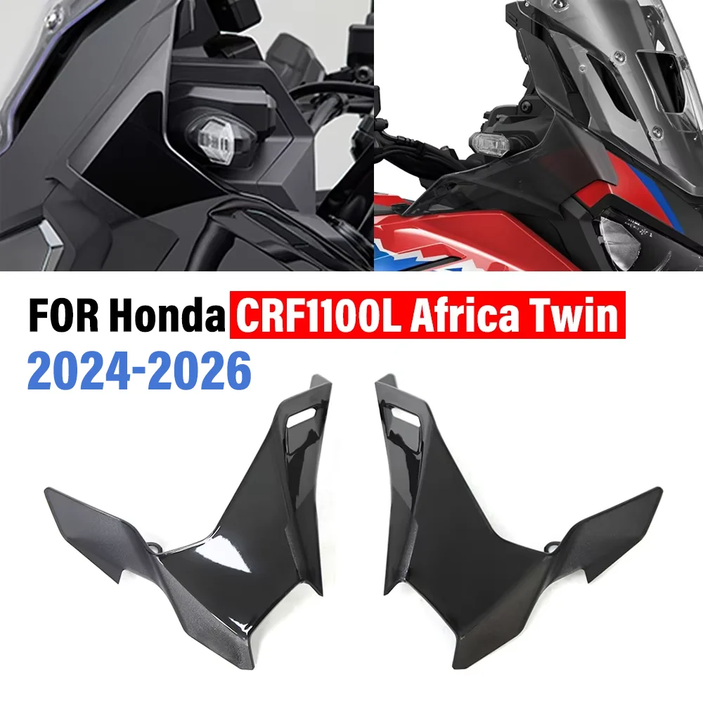 

For Honda CRF1100L Africa Twin CRF 1100L CRF1100 L 2024-2026 Motorcycle Upper Deflector Side Windshield Windscreen Panel Cover