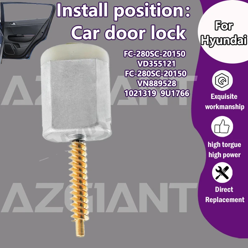 

VN889528/VD355121 Car Door Lock Actuator Motor For Hyundai Genesis/Palisade/sonata 9/Kona MK1/Veloster/Santa Fe MK4/i20 I30 MK2