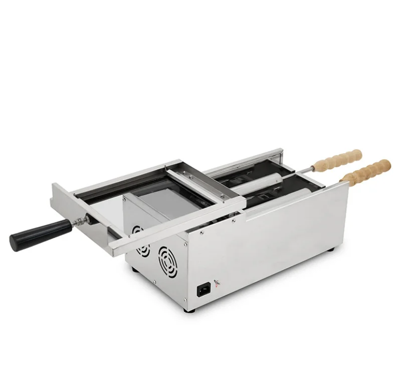 2 pçs lidar com chaminé bolo torrador máquina de pão novo 220v para nozes milho frutas água em padarias