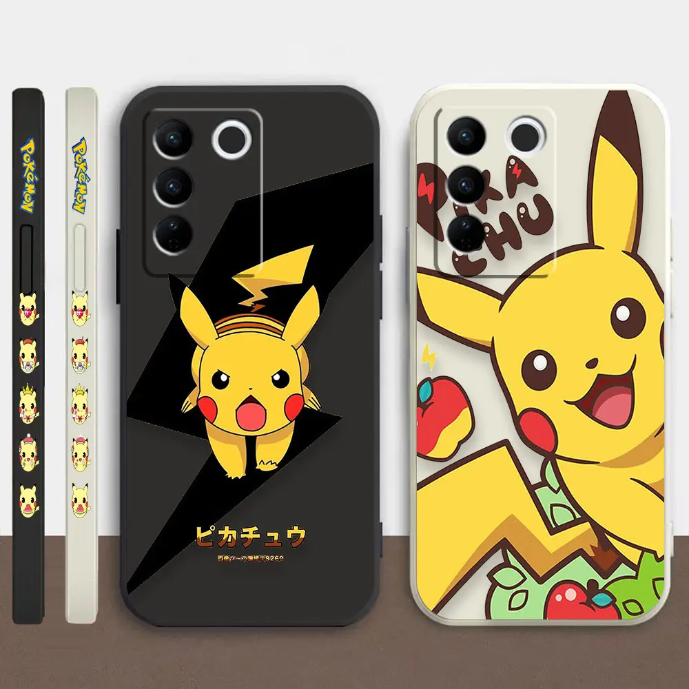 

Case For VIVO S1 S5 S6 S7 S9 S9E S10 S12 S15 S16 S16E V19 V20 V21 V23 V25 V27 PRO 5G Case Funda Anime Cute P-Pokémon P-Pikachu