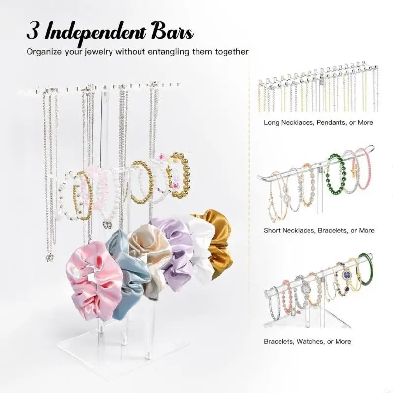 

Acrylics Jewelry Stand Organizers for Necklaces Bracelets Earrings and Watches