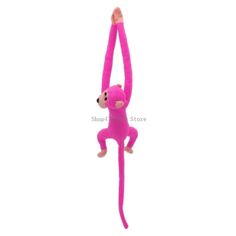 

23inch Plush Toy Gibbon Long Armed Monkey Doll Decompressing Fidget-Toy Festival House Ornament Women Baby Birthday Gift