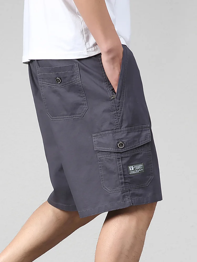 Shorts masculinos monocromáticos com renda, vestuário de praia, calças de motocicleta, shorts da moda, tamanho grande, 100% algodão, novo, 2024