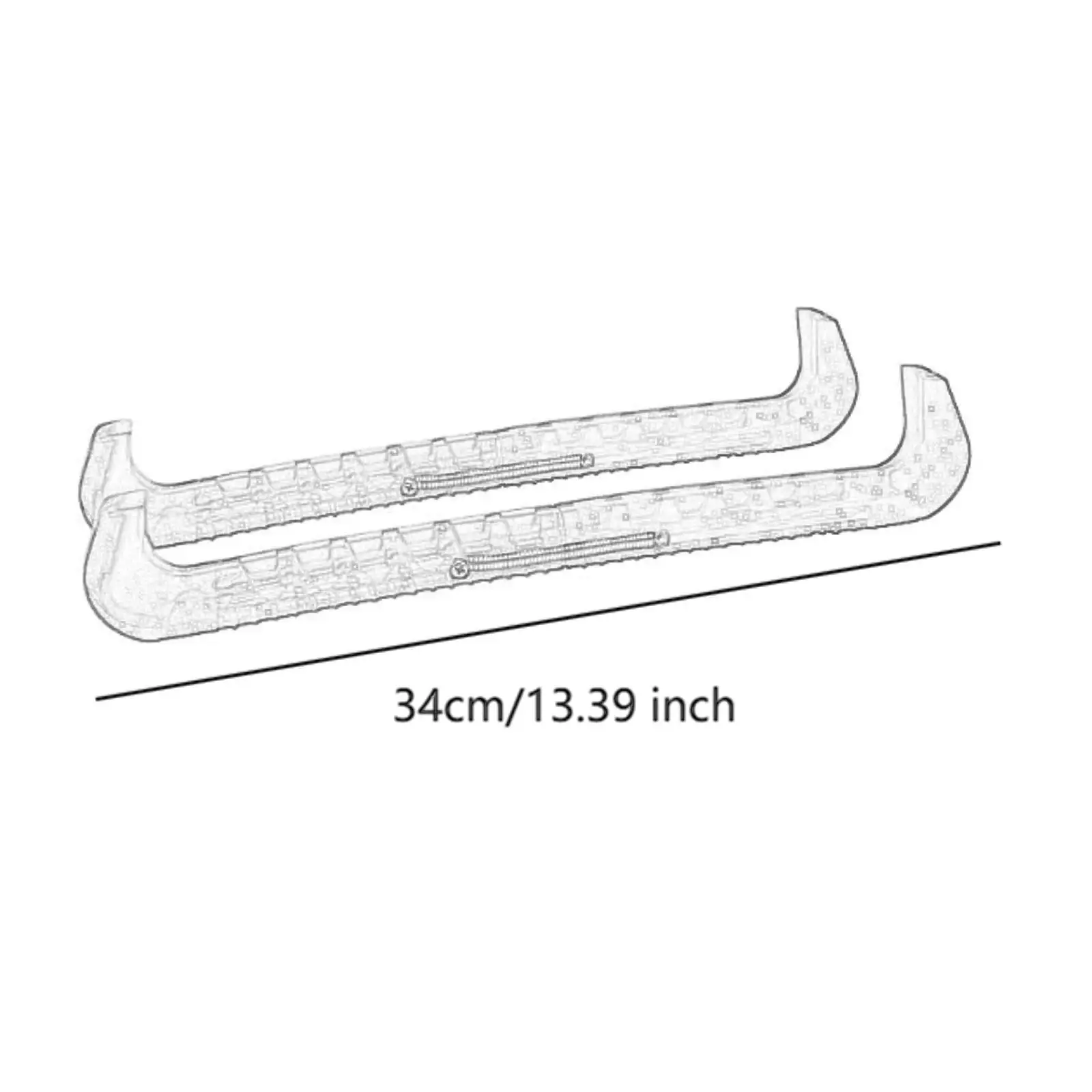 2x protezioni per pattini da ghiaccio Coperture per lame per pattini da ghiaccio per sport invernali Pattinaggio di figura
