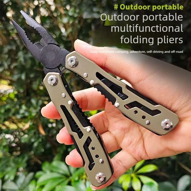 All Steel Eagle Eye Multifunctional Combination Folding Pliers Versatile Portable Outdoor Camping Hiking Survival Emergency Tool