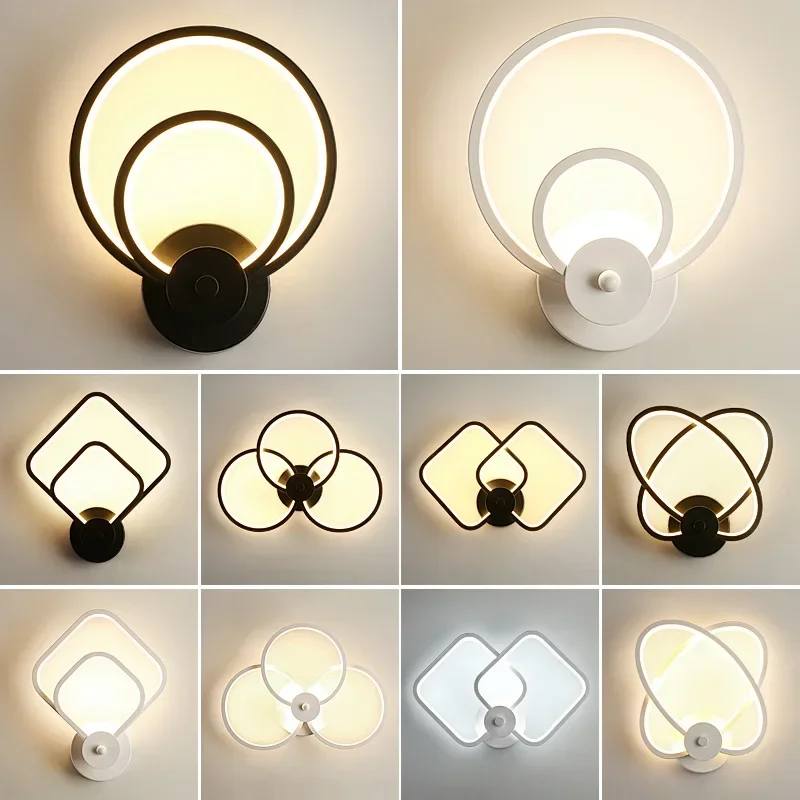 

Nordic LED Wall Light For Bedroom Bedside Living Dining Room Study Aisle Wall Light Sconces Interior For Home Decoratioan Luster