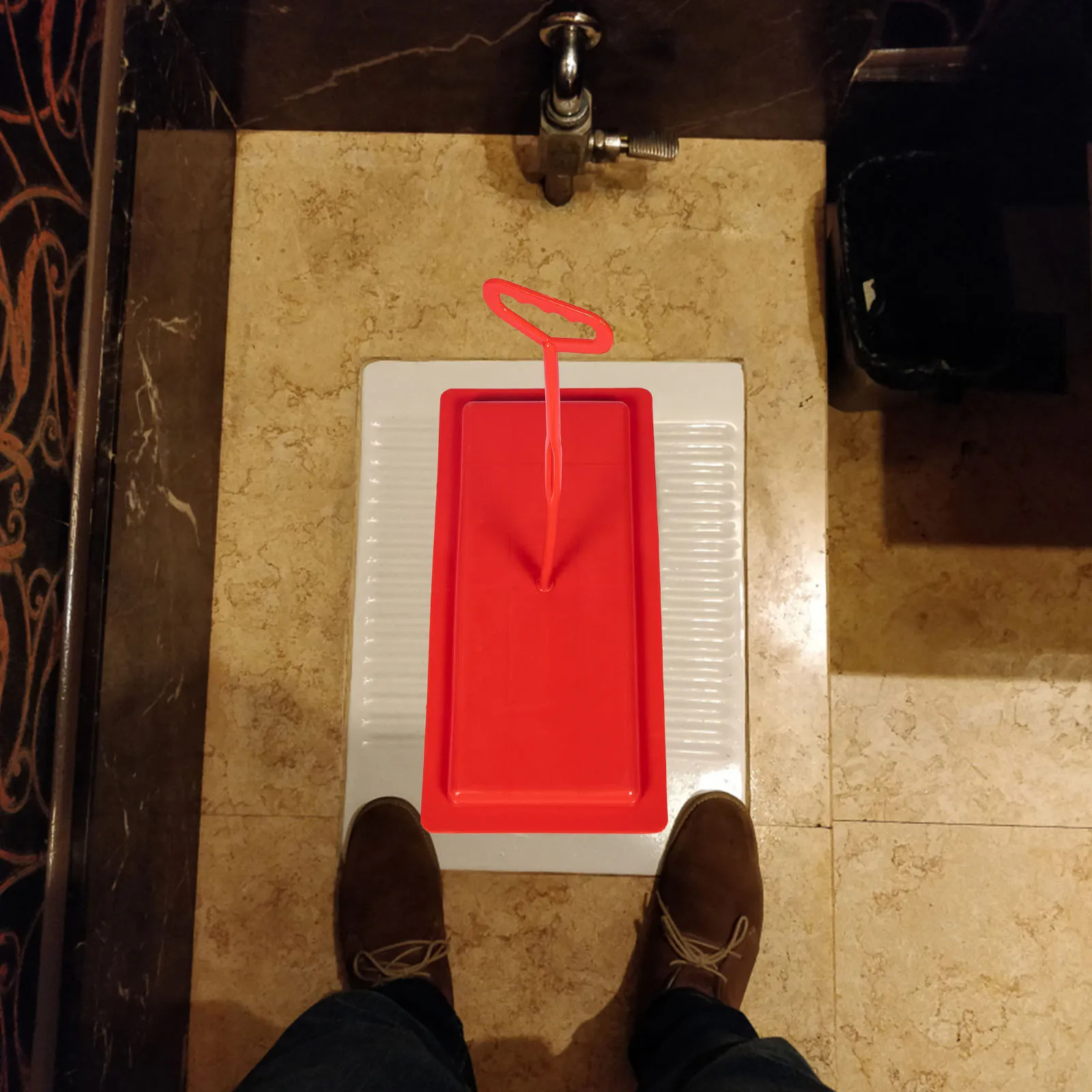 

Thickened Squat Toilet Cover Fine Workmanship Simple Design Convenient Access Bathroom Toilet Cover Covers Tool