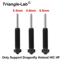 C Trianglelab® Dragonfly Hotend HIC Hardened Steel Nozzle Compatible with PLA PETG ABS carbon fiber PEEK PEI TPU Hybrid filament