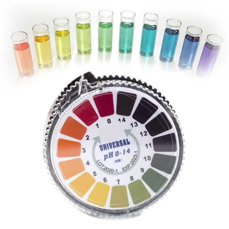 Strisce di carta per Test pH universali strisce reattive per pH rotolo pH misura gamma completa 0-14 16.4 piedi/rotolo cibo per il corpo pesce del suolo per Drop Shipping