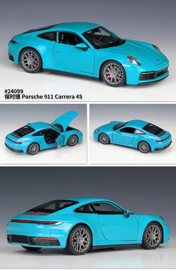 

911 Carrera 4S WELLY 1:24 Игрушечная модель автомобиля из сплава