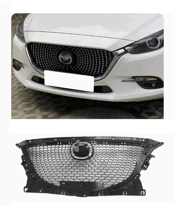 Mazda 3 Accessories Front Grill For 2014-2016 MAZDA 3 AXELA Upgrade Diamond Style Mazda 3 Front Grille