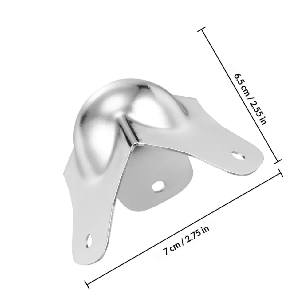 4Pcs Iron Ball Corner Protectors Absorbing Corner Guards for Flight Cases Empty Cases Desk Table Furniture Safety view 3