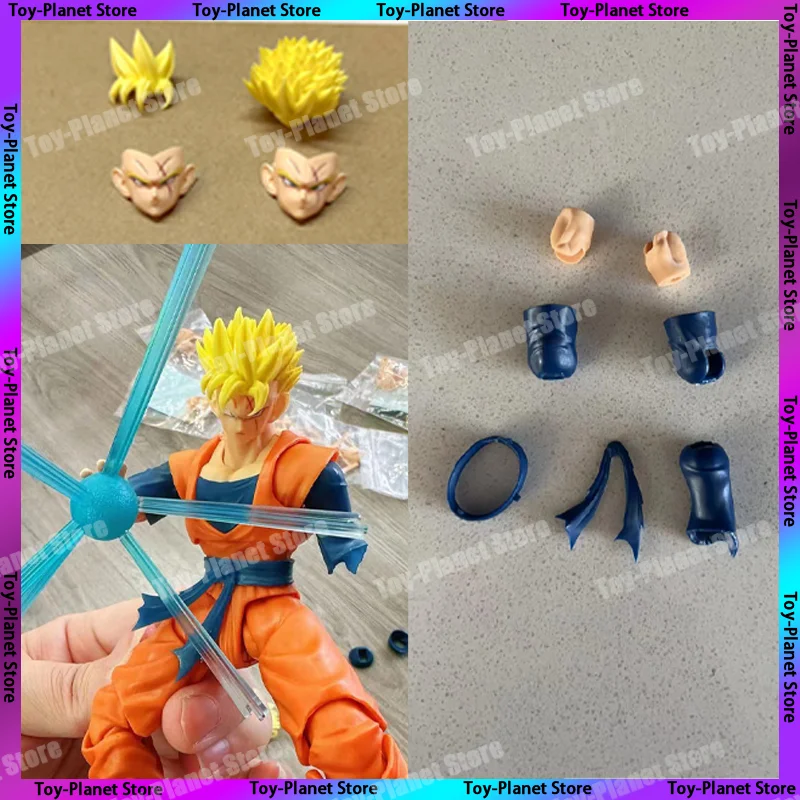 Dragon Ball S.H.Figuarts Gohan Super Saiya SSJ Goku Heads Headsculpt Accessories SHF Anime Action Figures Statue Figurine Toys