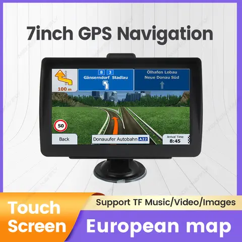 7-inch GPS Navigation Portable Truck Bus Motorhome Lorry Navigation System with AV-IN HD Large Screen for Playing Music Videos