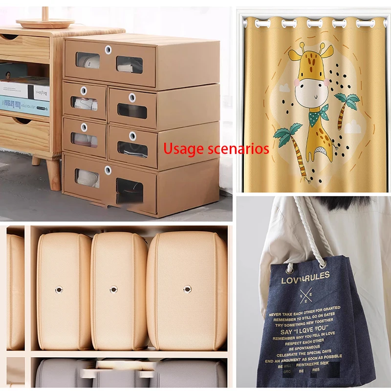 100 قطعة من البلاستيك ماتي الصحافة الثقوب جروميت حبل العين مشبك الزخرفية لغطاء الستار الجلود الحرفية حقيبة الملابس والاكسسوارات #6