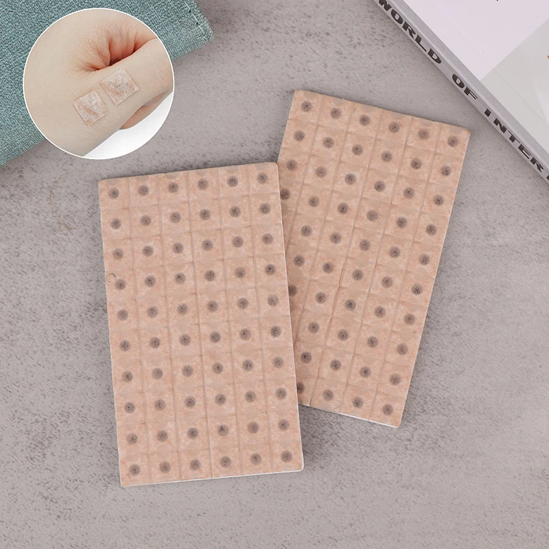 120 Pcs Ear Massage Stickers Disposable Ear Press Seeds Acupuncture Vaccaria Patch Ear Massage Bean Auriculotherapy