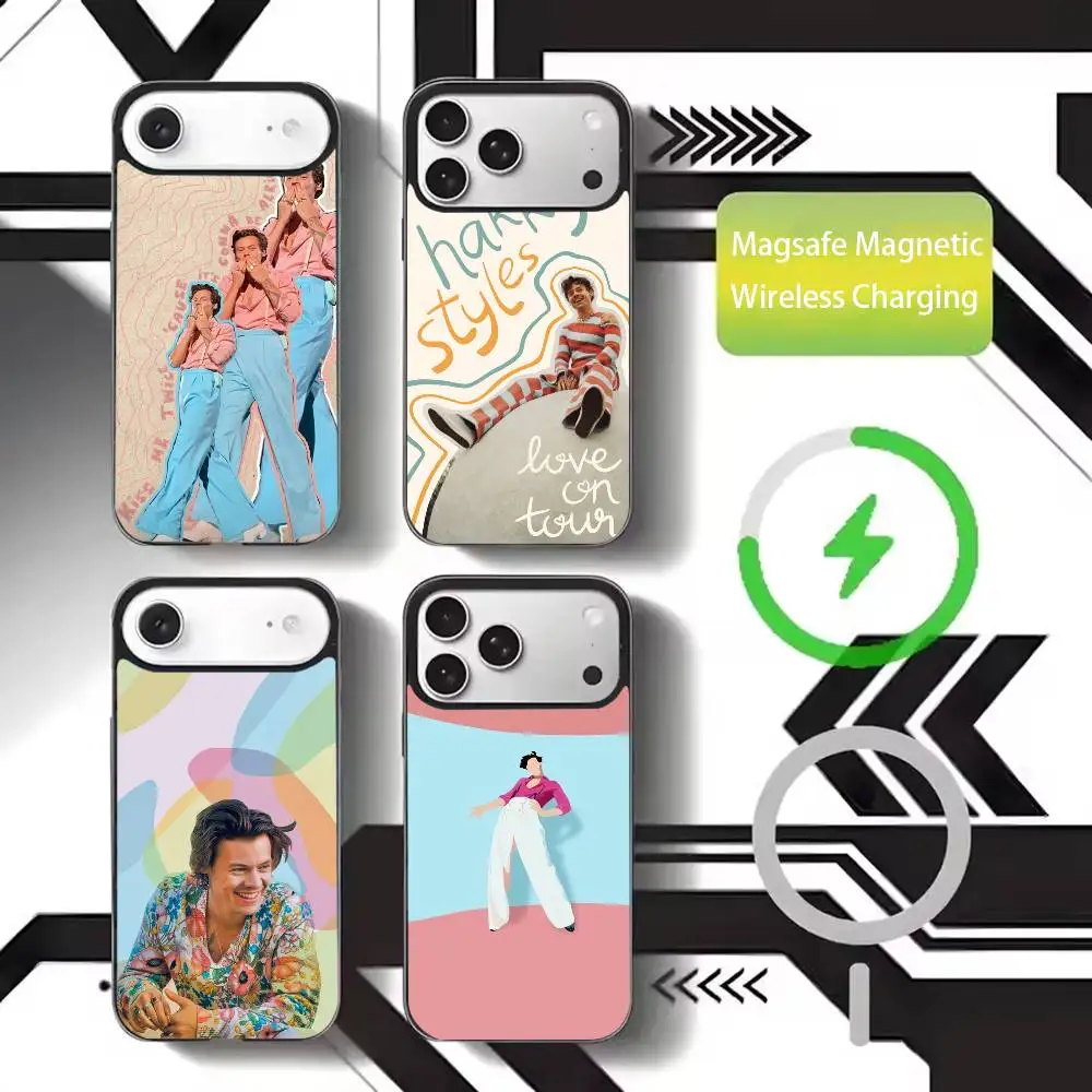 

Singer Harry Styles Phone Case For iPhone17,16,15,14,13,12,11 Plus,Pro Max Magnetic For Magsafe Wireless Charging