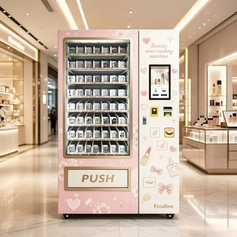 FL Smart Automatic Cosmetic Vending Machine False Lashes Press On Nails Beauty Product Vending Machine For Retail