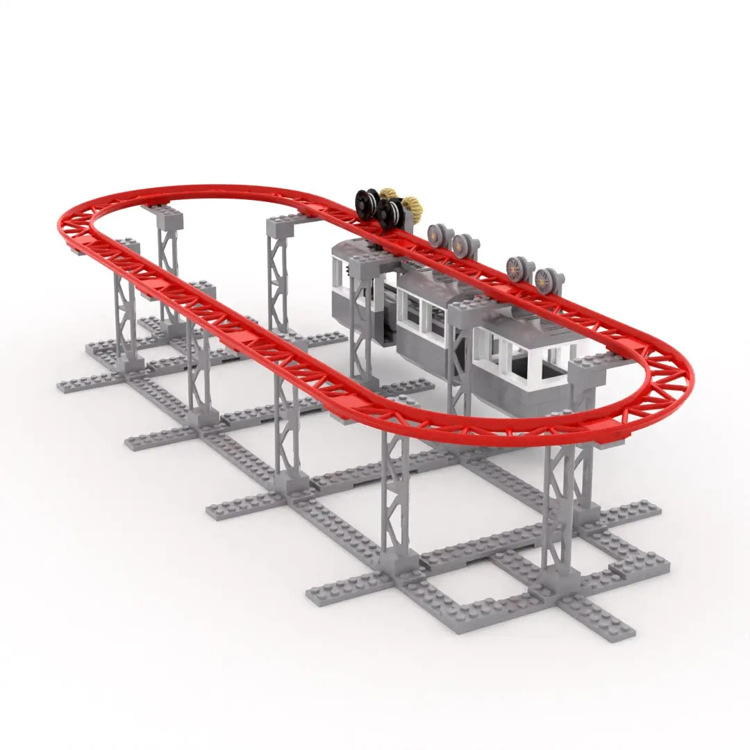 MOC STEM Technological Building Blocks Railway Track Cable Model Science Toys For Children Antistress Assembly Bricks Kits