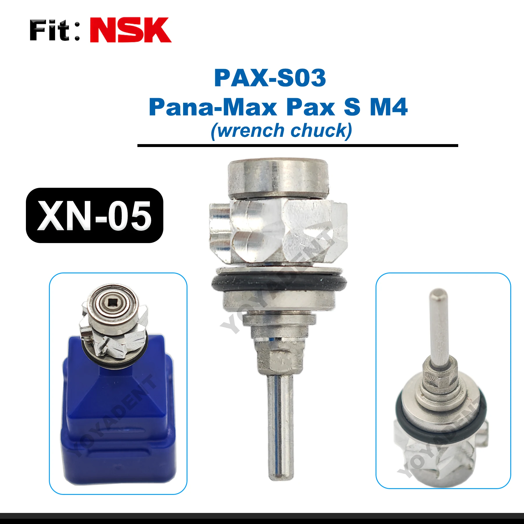 Fit NSK Pana-Max Pax S/T M4 Pax SU/TU M4 B2 High Speed Handpiece Rotor Dental Turbine Cartridge Wrench chuck/Push button