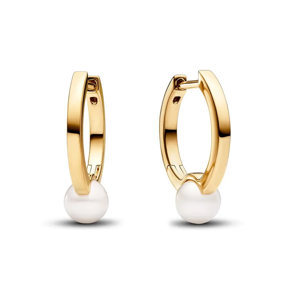 

925 Sterling Silver Duo Ear Cuff Rose in Bloom Curved Pearl Pavé Halo Mouse Fashion Stud Earrings For Women Gift DIY Jewelry