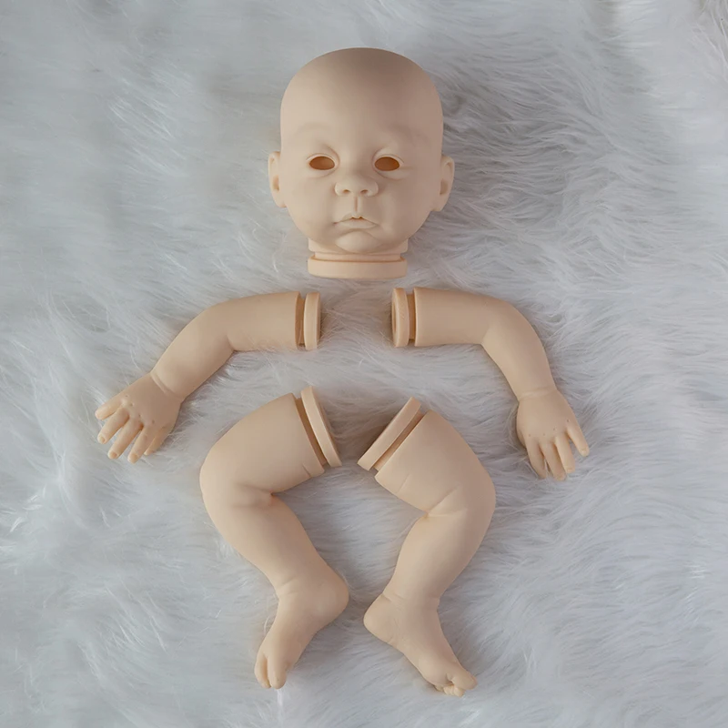 20inches Reborn Doll Kit  Awake By Bonnie Lifelike Real Soft Touch Unfinished Doll Parts with Cloth Body Doll Kit