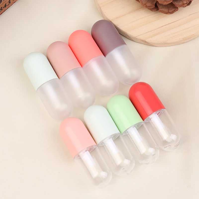Mini capsula da 5 ml per lucidalabbra, smalto per labbra, tubo vuoto, rossetto, balsamo per labbra in plastica fai da te, campione di rossetto, contenitore cosmetico da viaggio