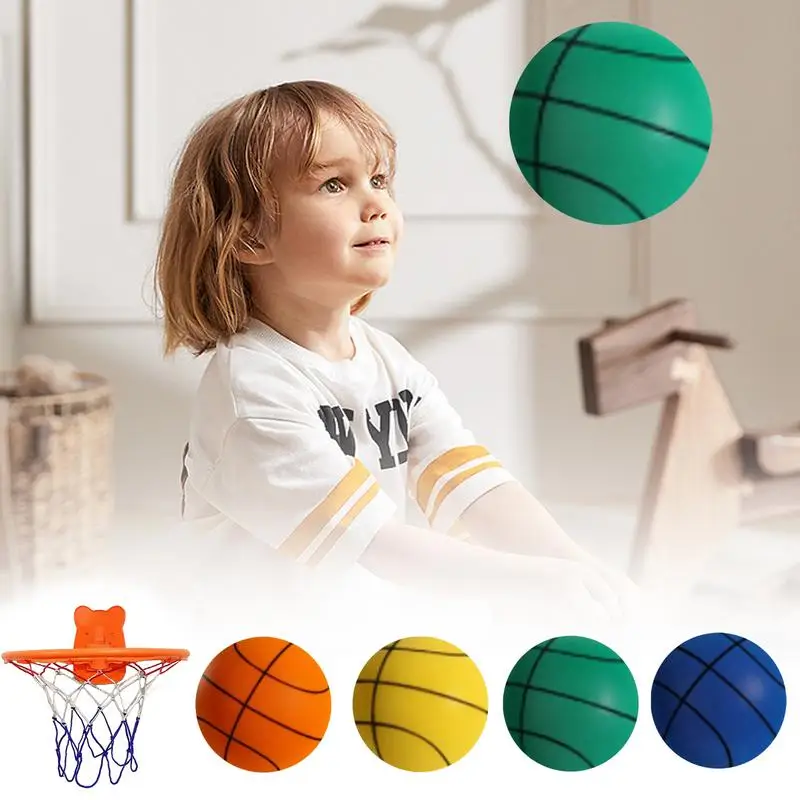 Universal Indoor Quiet Basketball Size 7 Quiet Basketball Indoor Training Ball Flexible Silent Ball Foam Ball Mute Basketball