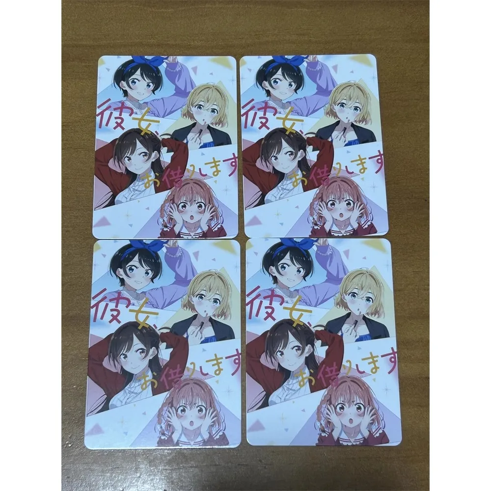 4 pz/set fidanzata in affitto Ichinose Chizuru Asami Nanami fai da te rifrazione Flash Card Anime Classics Game Collection carte giocattolo