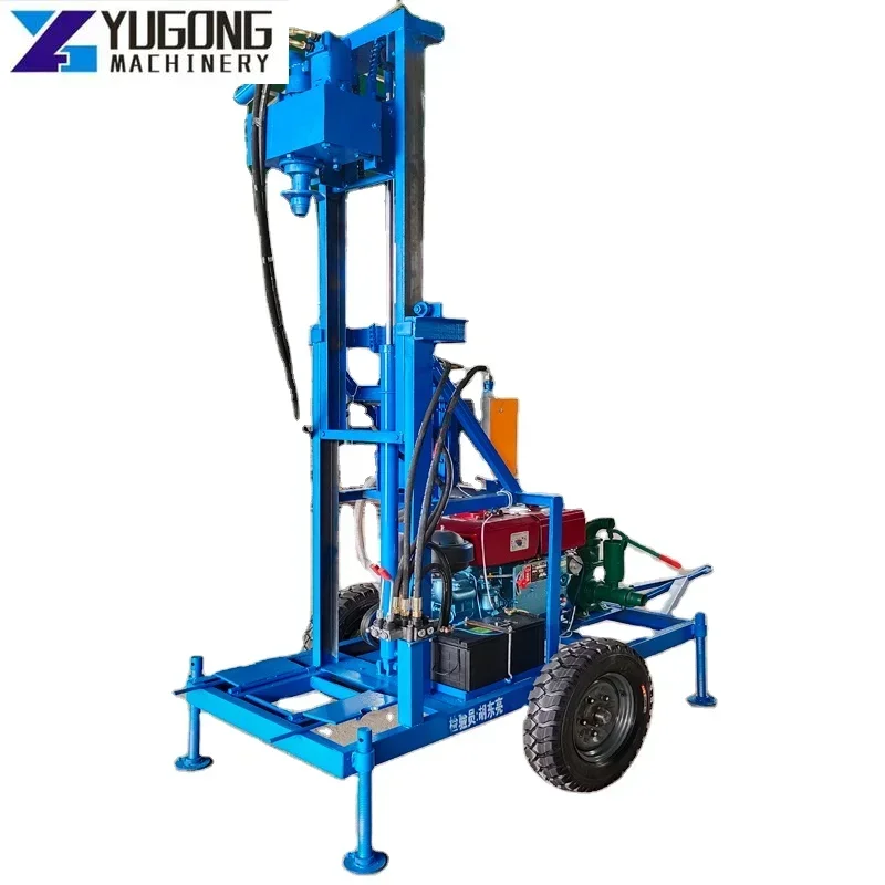 Yugong Factory Price Water Drilling Rig Machine In India Price Portable 40M 80 Meter Water Drilling Machine for Southeast Asia