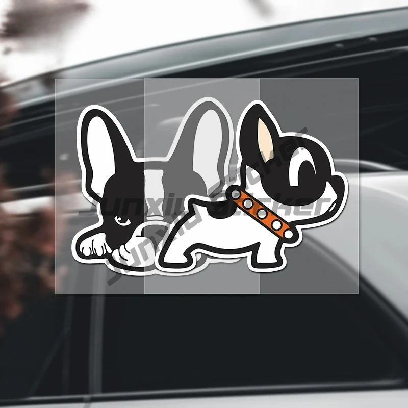 

French Bulldog Puppy Personality Decoration Sticker; Motorcycle Scratch Cover; Funny Creative Car Waterproof Sticker.