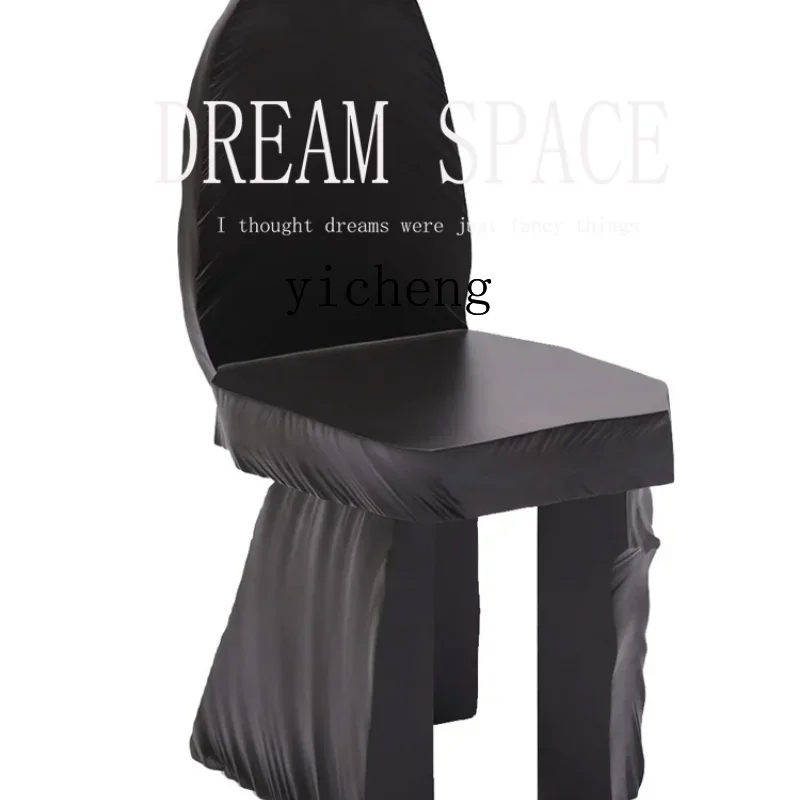 

ZF Dining Chair Designer Art Display Backrest Decoration Restaurant High-Profile Chair