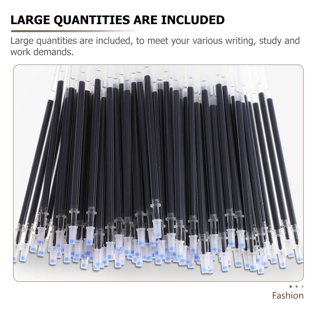 100 قطعة عبوات أقلام جل بلاستيكية من نوع الصحافة بديلة طرف رفيع لمستلزمات الكتابة المكتبية والمدرسة والقرطاسية