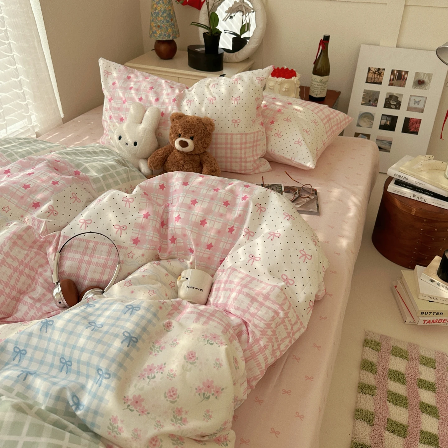 

Adorable Pure Cotton Bedding Set Dormi Bedding eets Cover Duvet Case Four Piece Set Spring Collection Pear Dr