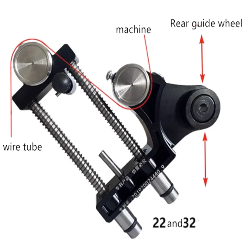 

CNC Wire Cutting Machine Parts Wirecut Molybdenum Wire Automatic Tightening Double Guide Wheel Tensioner Assembly