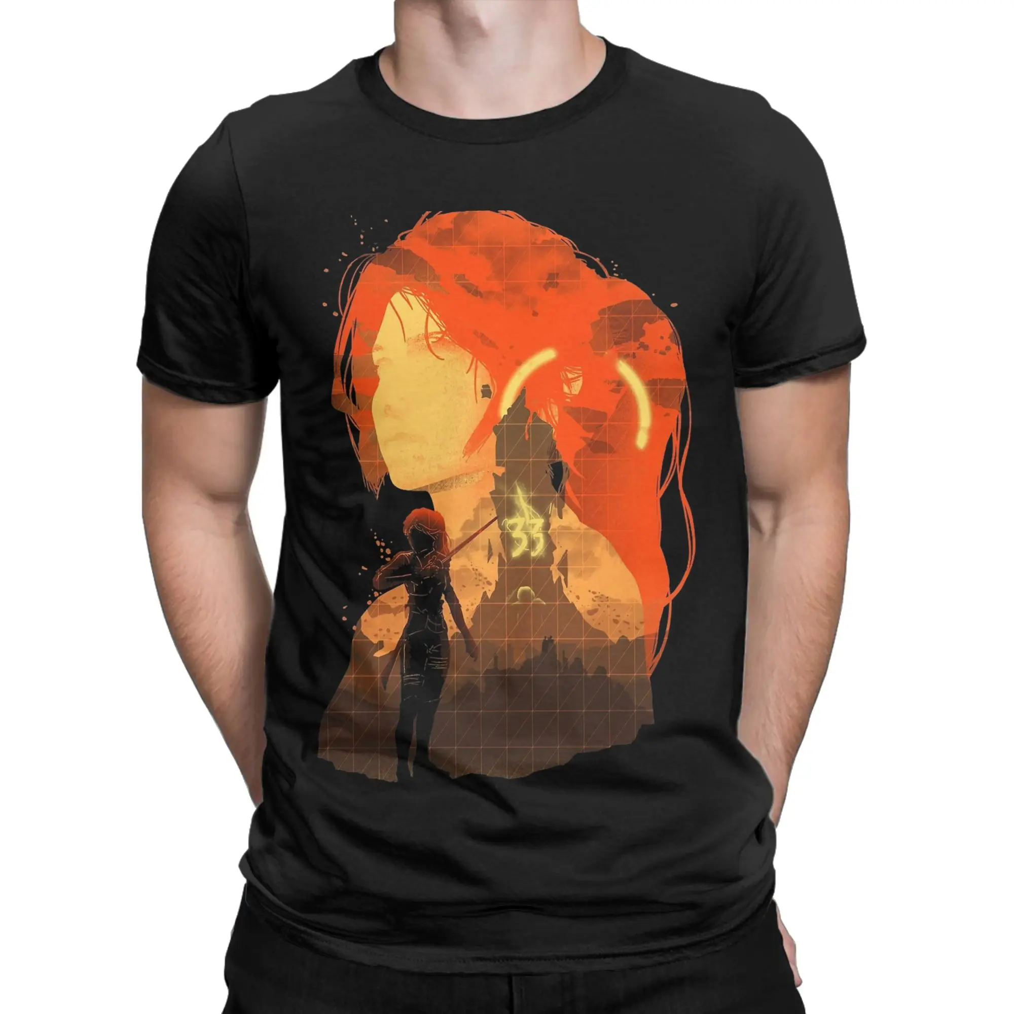 Maelle Clairs Obscurs Expedition 33 T Shirts for Men Cotton T-Shirt Crew Neck  Tees Short Sleeve Clothing Summer